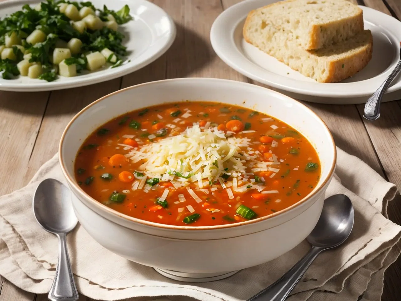 Vegetable Ditalini Soup