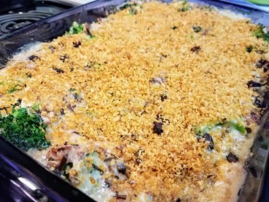 Broccoli, Black Bean, and Cheesy Wild Rice Casserole