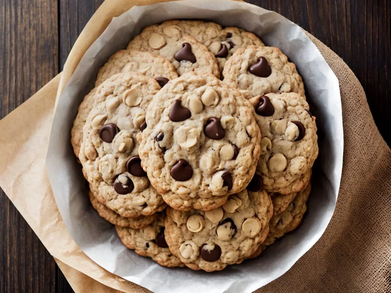 Chocolate Chip Oatmeal Pulp Cookies {Vegan}