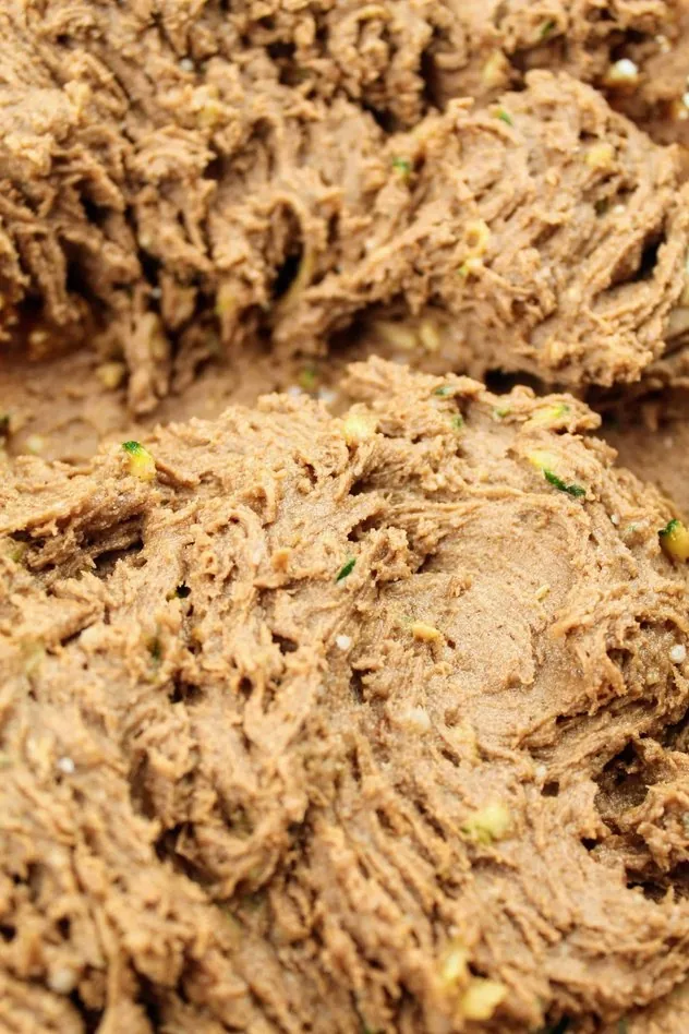 Cookie dough after adding in the flour.
