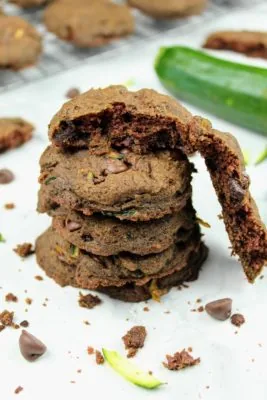 Vegan Double Chocolate Zucchini Cookies {Vegan, Gluten-Free}