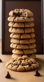 Healthier peanut butter blossoms sit on a wire cooling rack on the right side. On the left, is a glass of almond milk surrounded by a dark green kitchen towel. Scattered about at the bottom of the photo are red, green, and silver foil wrapped Hershey kisses. At the top of the image are the words 'The Panicked Foodie,' with the i's colored red and dotted with red hearts. At the end is a black mixing bowl with a red heart on it that contains three sugar cubes.
